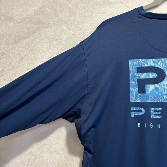 Pelagic Shirt Mens XL Blue Long Sleeve Fishing AquaTek Active Performance UPF50+ - Picture 9 of 15